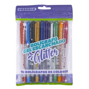 BOLIGRAFO PASSOLA ESCARCHADO X10