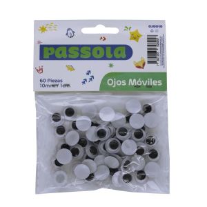 OJITOS PASSOLA MOVIBLES 60 PZAS 10MM