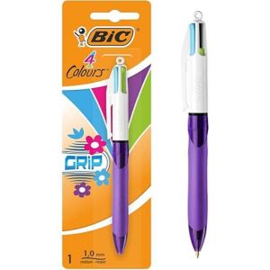 BOLIG BIC GRIP 4 EN 1 CUERPO MORADO 1.0MM 958458