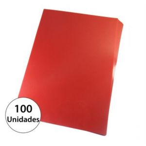 PASTA P/ANILLADO A4 TRASLUCIDO ROJO