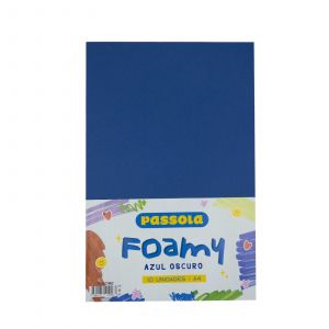 FOAMY PASSOLA A4 AZUL OSCURO X10