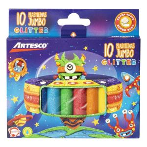 PLASTILINA ARTESCO JUMBO ESCARCHADA X10