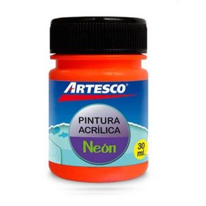 PINTURA ARTESCO ACRILICA NEON 30 ML NARANJA