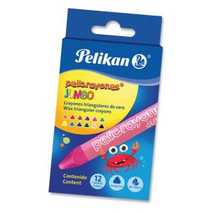 CRAYON PELIKAN PELICRAYON JUMBO X 12 COL