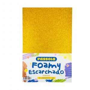 FOAMY PASSOLA A4 ESCARCH NORMAL DORADO X10