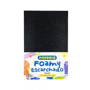FOAMY PASSOLA A4 ESCARCH NORMAL NEGRO X10