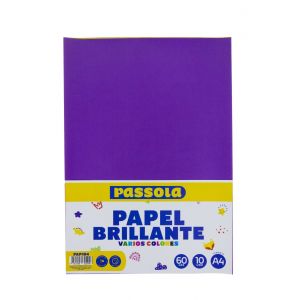 PAPEL BRILLANTE PASSOLA A4 FUNDA X 10