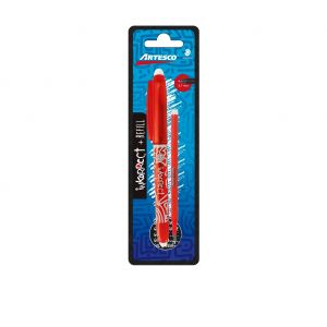 BOLIG. ARTESCO INKORRECT BORRABLE ROJO BLISTER C/RESPUESTO