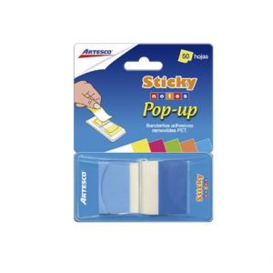 BANDERITA ARTESCO POP UP X 50H AZUL NEON