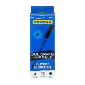 BOLIGRAFO PASSOLA INKREIBLE P/F NEGRO X10