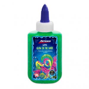 GOMA ARTESCO VERDE NEON 5OZ GLOW IN THE DARK