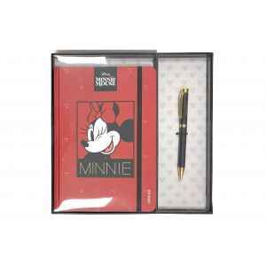 SET LIBRETA IDEAL P/D MINNIE 80 HJS LINEAS + BOLIGRAFO