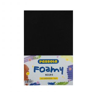 FOAMY PASSOLA A4 NEGRO X10