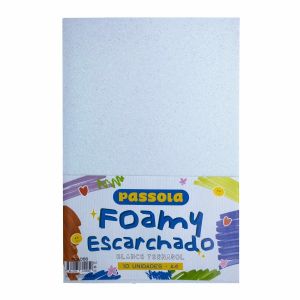 FOAMY PASSOLA A4 ESCARCH TORNASOL BLANCO X10