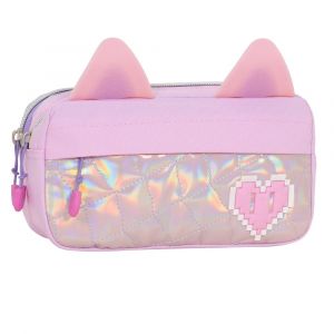 CARTUCHERA TRIPLE MOZIONI ROSADO MPT179109-RS