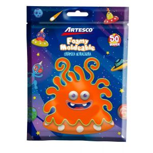 CERAMICA ARTESCO ULTRA LIGERA NARANJA 50GR / FOAMY MOLD