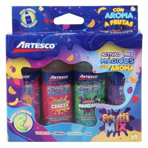 SET ARTESCO FRUITTI MIX ACTIVADOR SLIME 65ML X4UND
