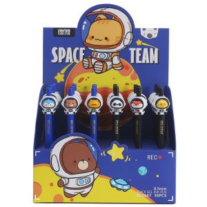 BOLIGRAFO GEL ANIMALES ASTRONAUTA V/MODELOS ZF3667-1