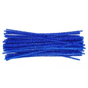 CHENILLA PASSOLA AZUL METALIZADA X 50 UNDS