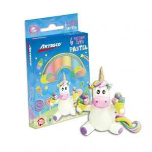 PLASTILINA ARTESCO JUMBO PASTEL X6