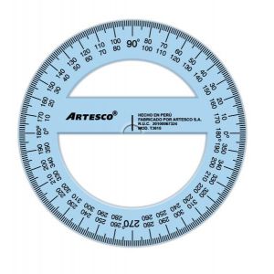 GRADUADOR ARTESCO CRIST 360øX10 CM