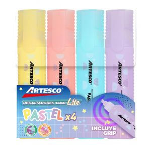 RESALTADOR ARTESCO E-48 PASTEL 4 COL.