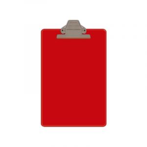 TABLERO ARTESCO PLASTICO A4 ROJO