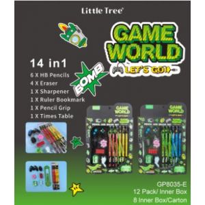 LAPICES LITTLE TREE WORLD GAME C/BORRADOR SACAPUNTA REGLA GP8035-E