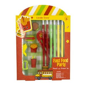 LAPICES LITTLE TREE FAST FOOD HB C/BORRADOR SACAPUNTA REGLA GP8023-E