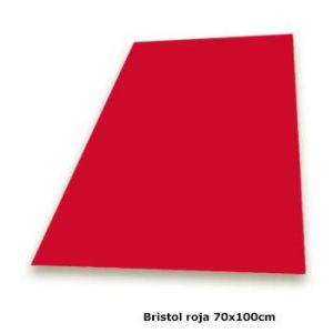 CARTUL. BRISTOL 180GR ROJO 70X100
