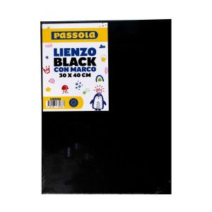 LIENZO PASSOLA BLACK C/MARCO 30X40 CM