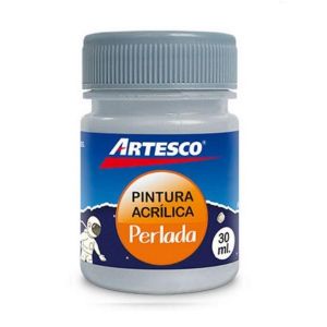 PINTURA ARTESCO ACRILICA PERLADA 30ML PLATEADO