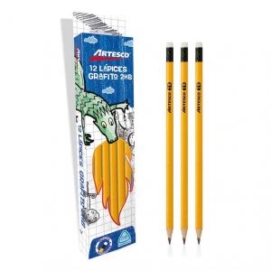 LAPIZ ARTESCO TRIANG 2HB AMARILLO C/BORRAD (UND)