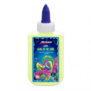 GOMA ARTESCO AMARILLO NEON 5OZ  GLOW IN THE DARK