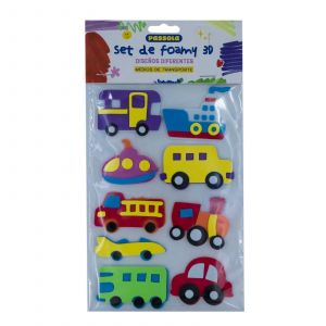 FOAMY PASSOLA FIGURA ADH 3D MEDIOS TRANSPORTE