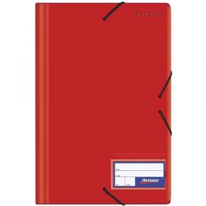 FOLDER ARTESCO C/LIGA PLASTICO ROJO
