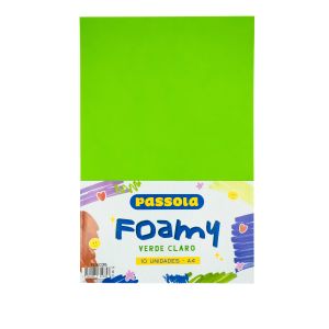 FOAMY PASSOLA A4 VERDE CLARO X10