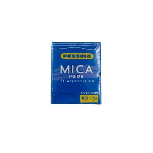 MICA PASSOLA P/PLASTIFICAR CEDULA/VOTACION x100 65MM X 80MM 175MIC