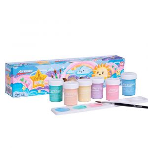 TEMPERA ARTESCO PASTEL X 6 COLORES 20ML