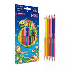 LAPIZ ARTESCO TRIANG DOBLE COLOR X 12 COLORES 9677 4MM