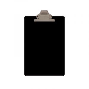 TABLERO ARTESCO PLASTICO A4 NEGRO