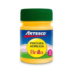 PINTURA ARTESCO ACRILICA BRILLANTE 30 ML. AMARILLO