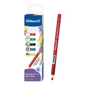 LAPIZ PELIKAN MARCATODO ROJO PTA. CERA