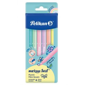 MARC. PELIKAN MARKANA TWIST X 6 COL PASTEL