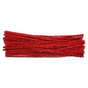 CHENILLA PASSOLA ROJO METALIZADA X 50 UNDS
