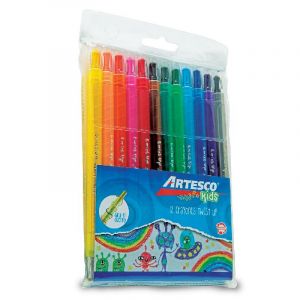 CRAYON ARTESCO TWIST UP X 12 COL