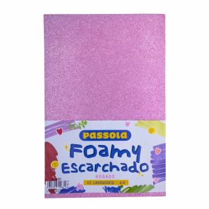 FOAMY PASSOLA A4 ESCARCH NORMAL ROSADO X10