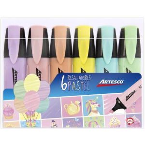 RESALTADOR ARTESCO PASTEL X 6 COL