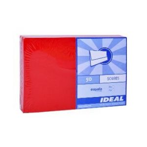 SOBRE IDEAL ESQUELA ROJO 80GR X 50