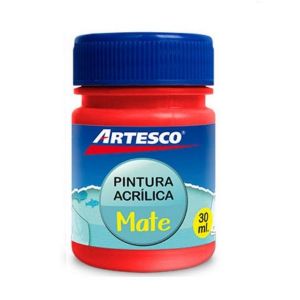 PINTURA ARTESCO ACRILICA MATE 30 ML. ROJO